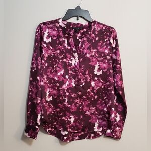 Simply Styled by Sears Pop Over Floral Blouse Size S/C
